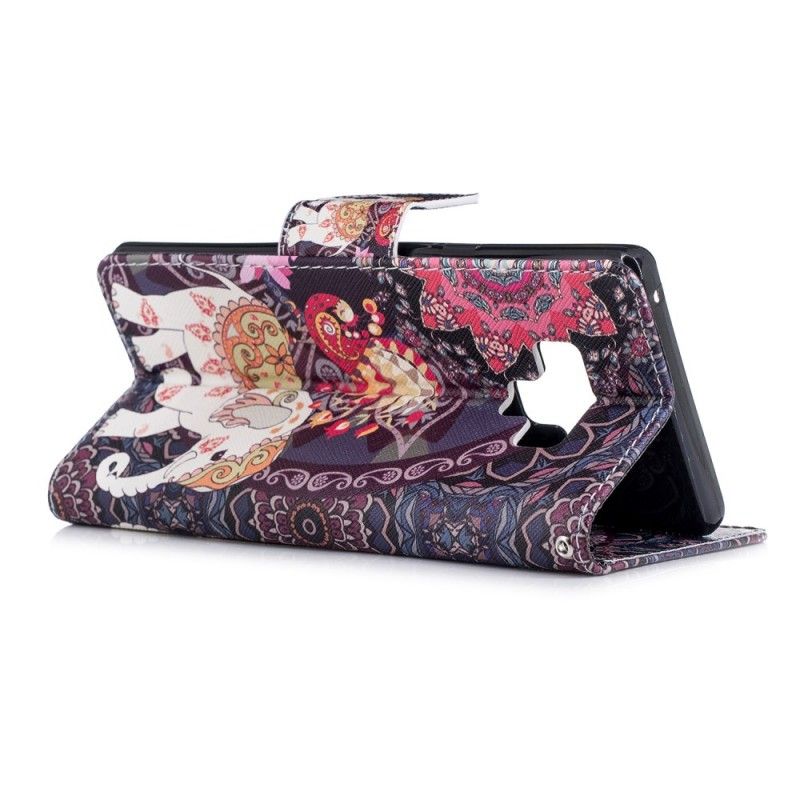 Folio Deksel Samsung Galaxy Note 9 Etnisk Elefantmandala