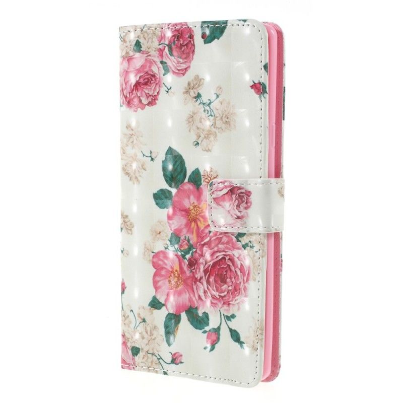 Folio Deksel Samsung Galaxy Note 9 Frihetsblomster Med Tanga