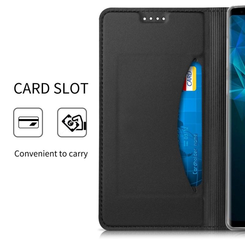 Folio Deksel Samsung Galaxy Note 9 Golden Kortholder I Skinneffekt
