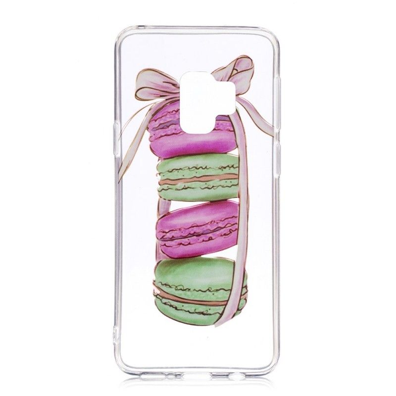 Deksel for Samsung Galaxy S9 Gjennomsiktige Gourmetmakroner