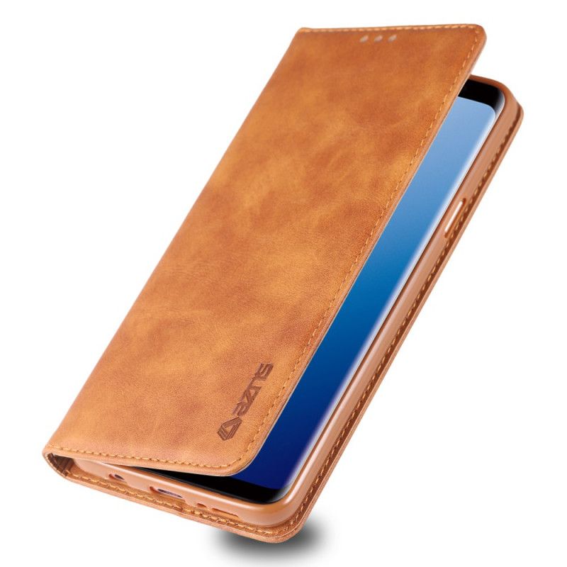 Folio Deksel Samsung Galaxy S9 Svart Retro Azns