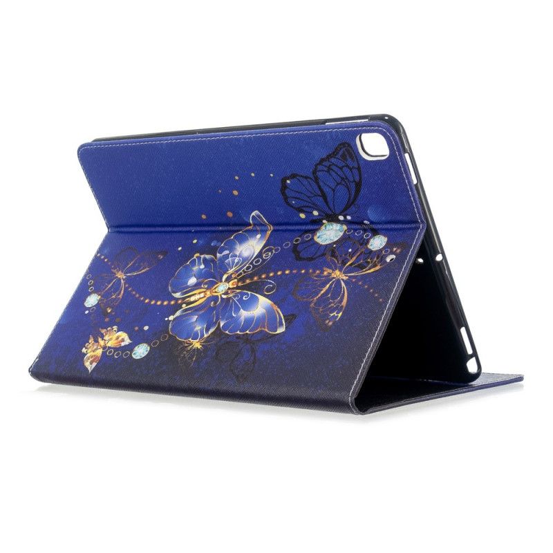 Case Etui iPad 10.2" (2019) (2020) Svart Mobildeksel Vakre Sommerfugler
