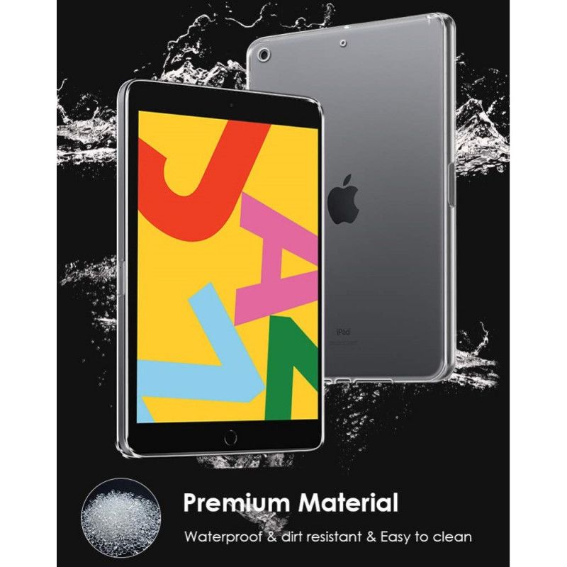 Deksel iPad 10.2" (2019) (2020) Gjennomsiktig Silikon Beskyttelse