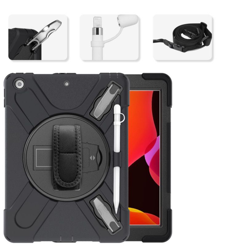 Deksel iPad 10.2" (2019) (2020) Svart Multifunksjonell X-Form Anti-fall