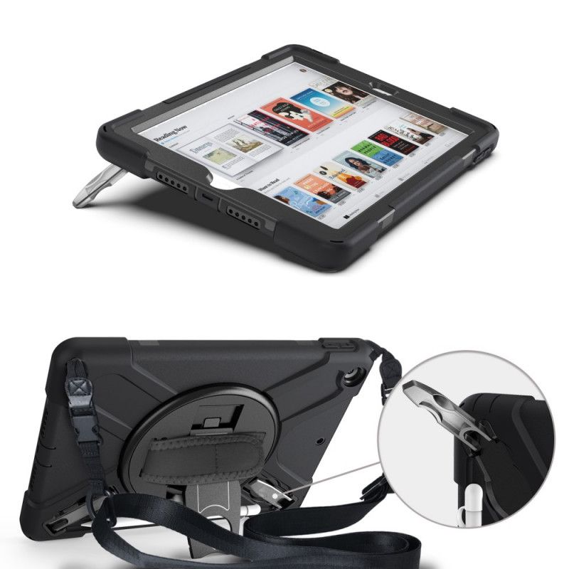 Deksel iPad 10.2" (2019) (2020) Svart Multifunksjonell X-Form Anti-fall