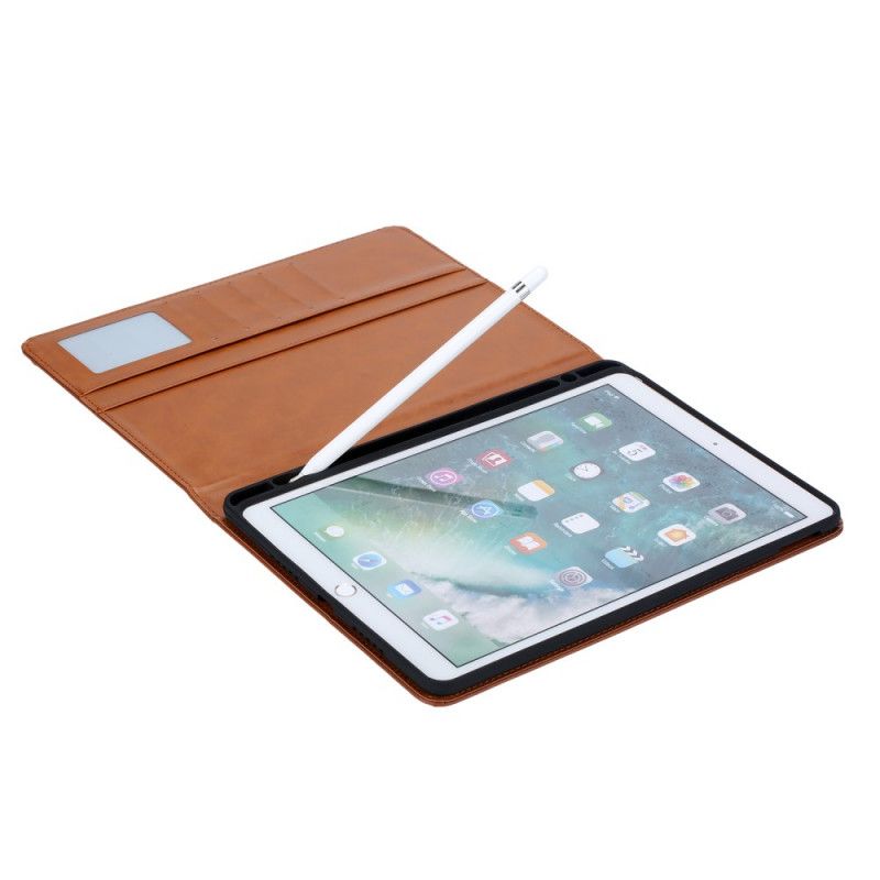 Etui iPad 10.2" (2019) (2020) Svart Skinneffektdokumentholder Anti-fall