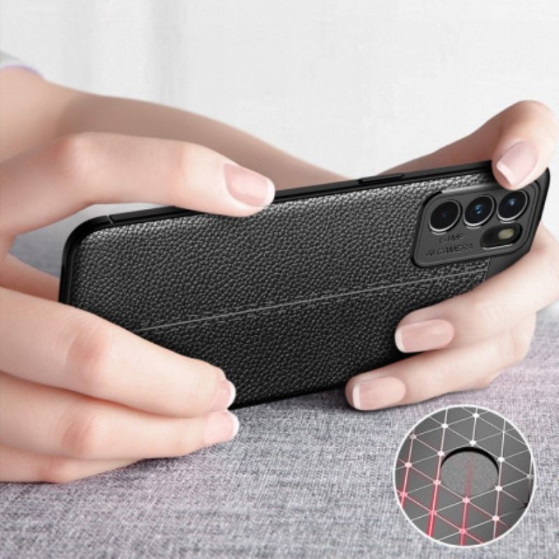 Deksel Til Oppo Reno 6 5g Litchi-skinneffekt