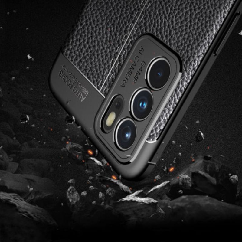 Deksel Til Oppo Reno 6 5g Litchi-skinneffekt