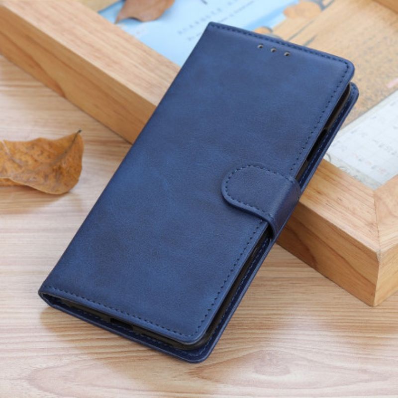 Folio Deksel Oppo Reno 6 5g Retro Matt Skinneffekt