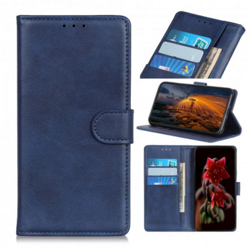 Folio Deksel Oppo Reno 6 5g Retro Matt Skinneffekt