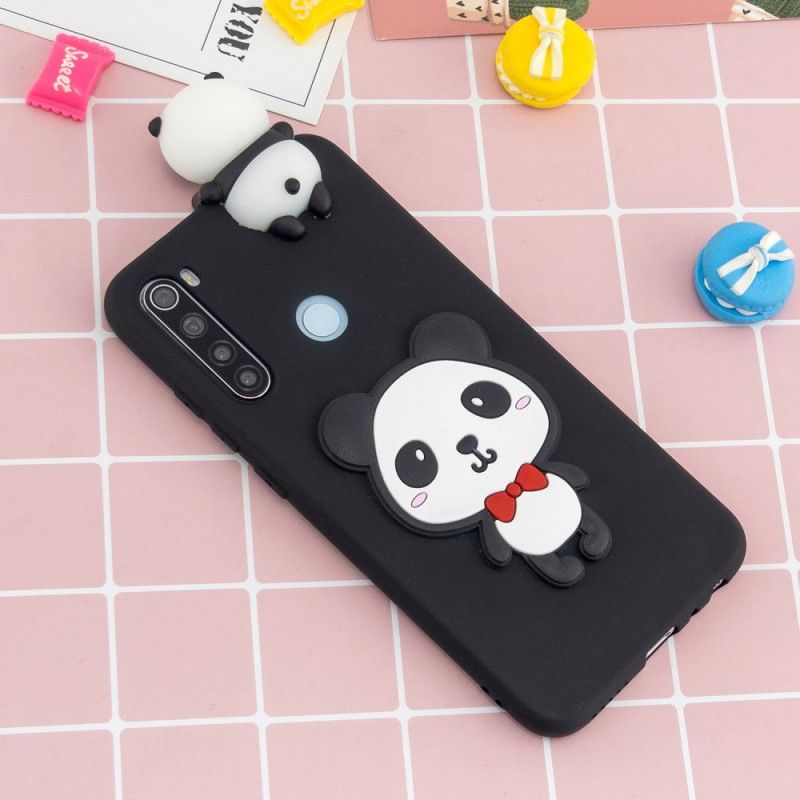 Deksel Xiaomi Redmi Note 8T Svart 3D Min Panda