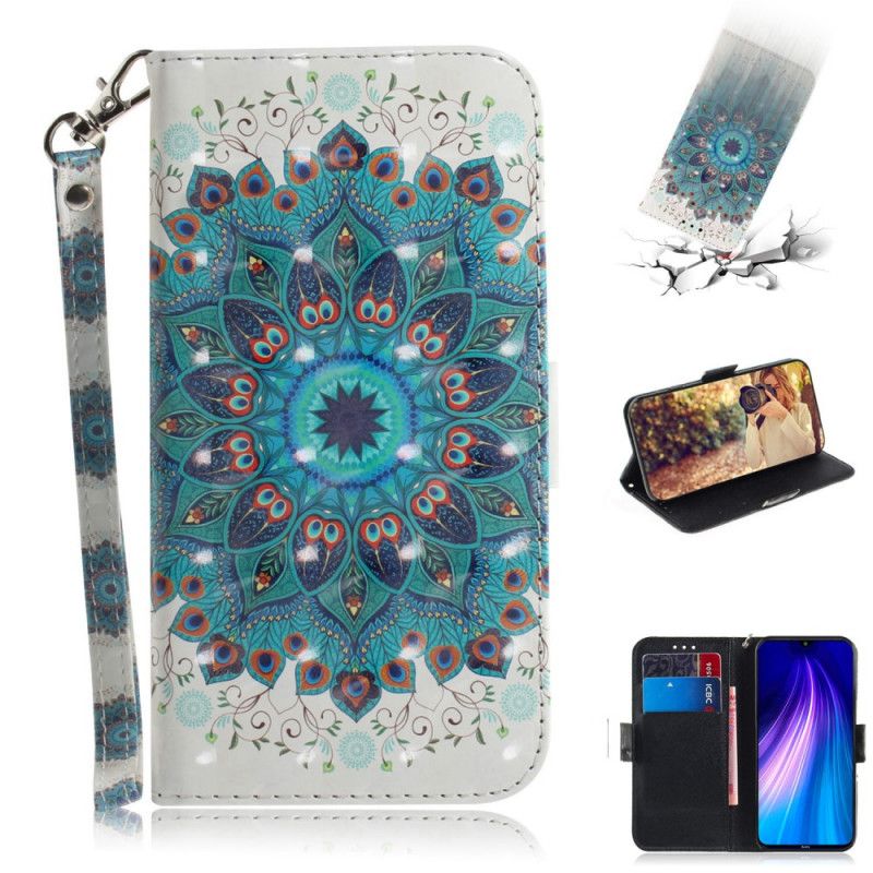 Folio Deksel for Xiaomi Redmi Note 8T Mesterlig Mandala Med Tanga