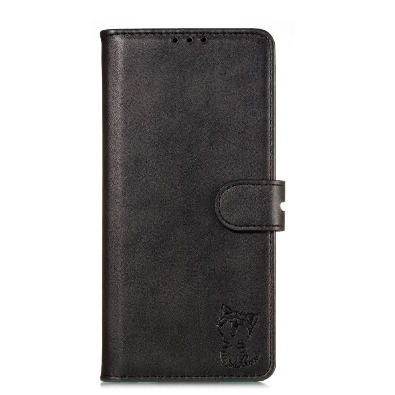 Folio Deksel for Xiaomi Redmi Note 8T Svart Kattunge