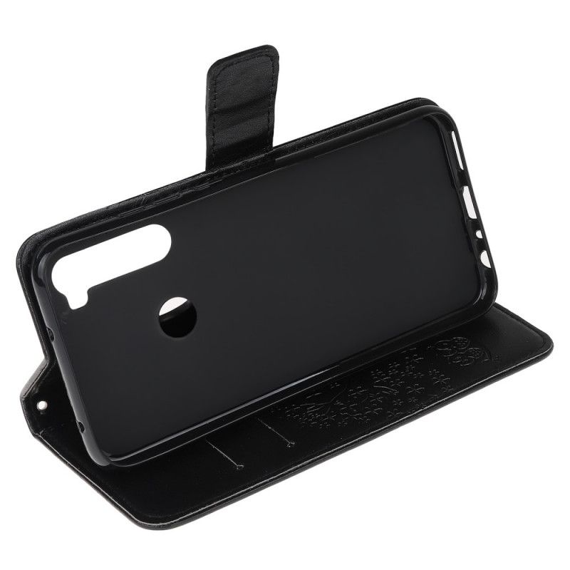 Folio Deksel for Xiaomi Redmi Note 8T Svart Tre Og Tøfler