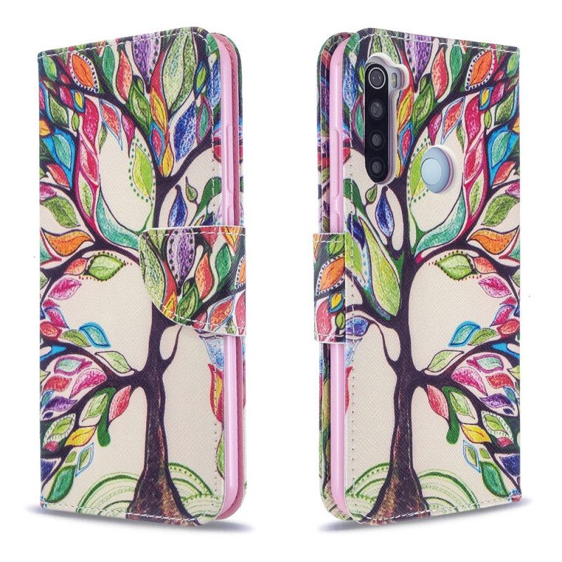 Folio Deksel Xiaomi Redmi Note 8T Farget Tre