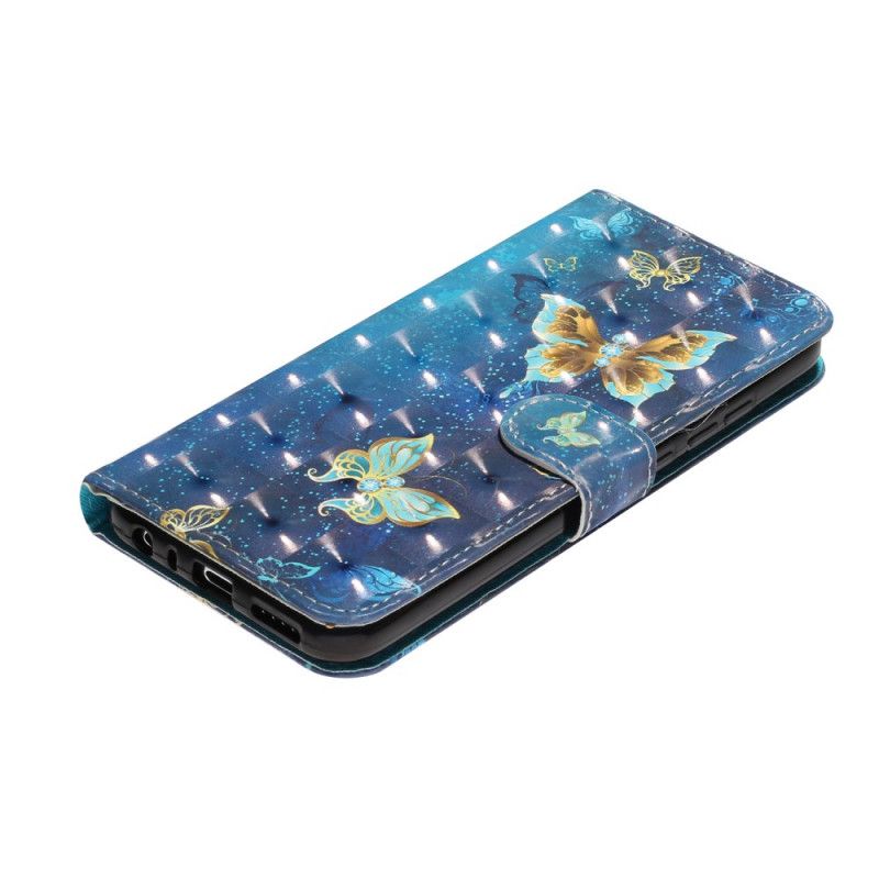 Folio Deksel Xiaomi Redmi Note 8T Lette Flekker Med Stropper Anti-fall