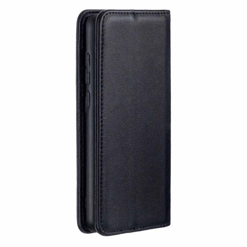 Folio Deksel Xiaomi Redmi Note 8T Svart Avtakbart Skall Av Ekte Lær