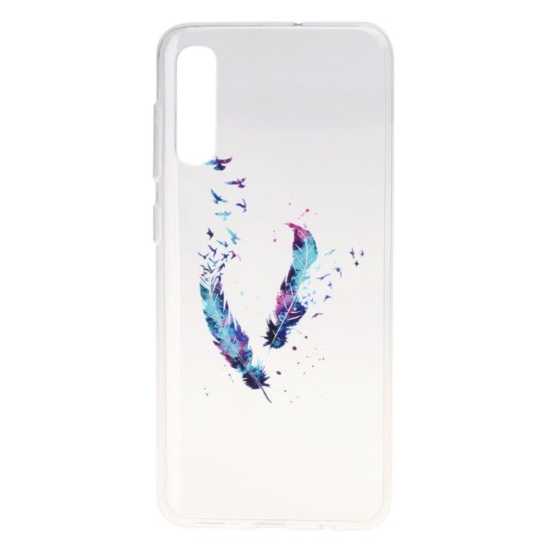 Deksel for Samsung Galaxy A50 Gjennomsiktige Fjær