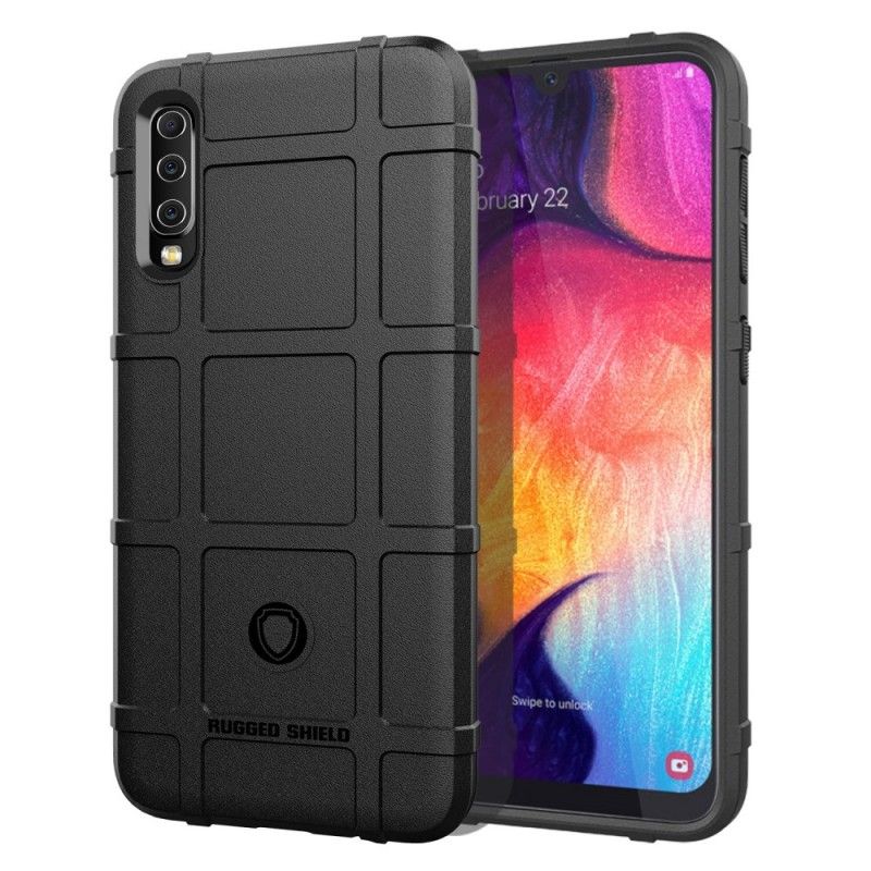 Deksel for Samsung Galaxy A50 Svart Robust Skjold