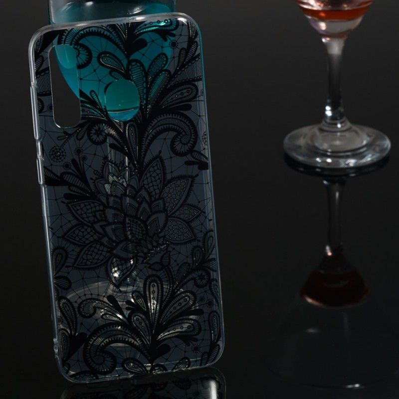 Deksel Samsung Galaxy A50 Brodert Blomst