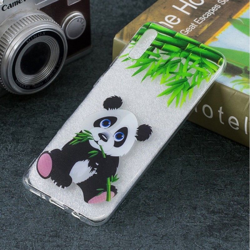 Deksel Samsung Galaxy A50 Gjennomsiktig Panda-Spis