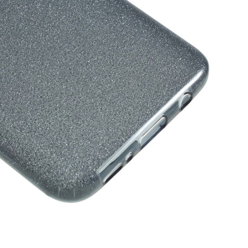 Deksel Samsung Galaxy A50 Sølv Gjennomsiktig Glitterpapir Anti-fall