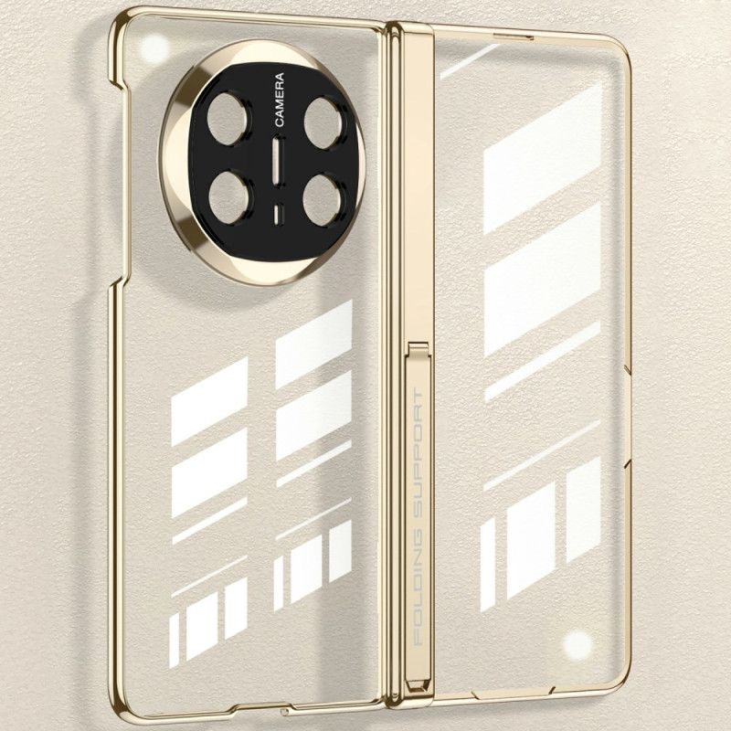 Deksel Huawei Mate X6 Gjennomsiktig Med Hengsel Og Herdet Glass Beskyttelse Deksel