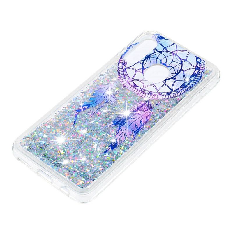 Deksel Samsung Galaxy A20e Blue Glitter Dreamcatcher