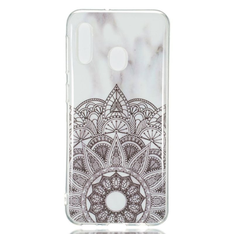 Deksel Samsung Galaxy A20e Marmorert Mandala