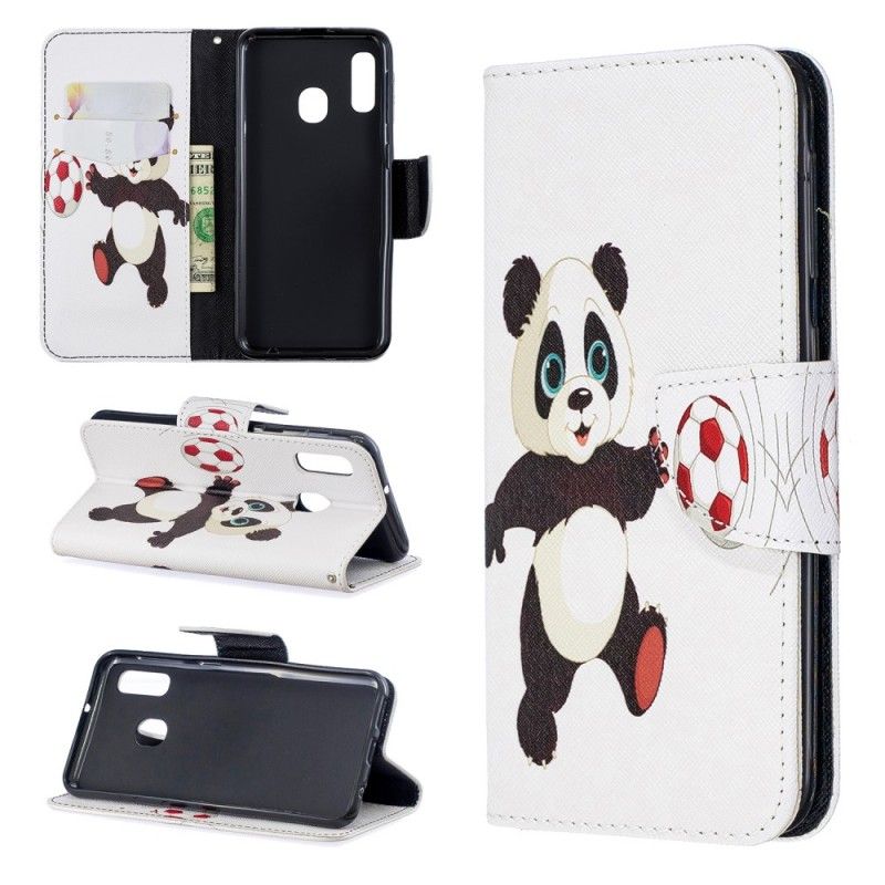 Folio Deksel Samsung Galaxy A20e Pandafot Beskyttelse