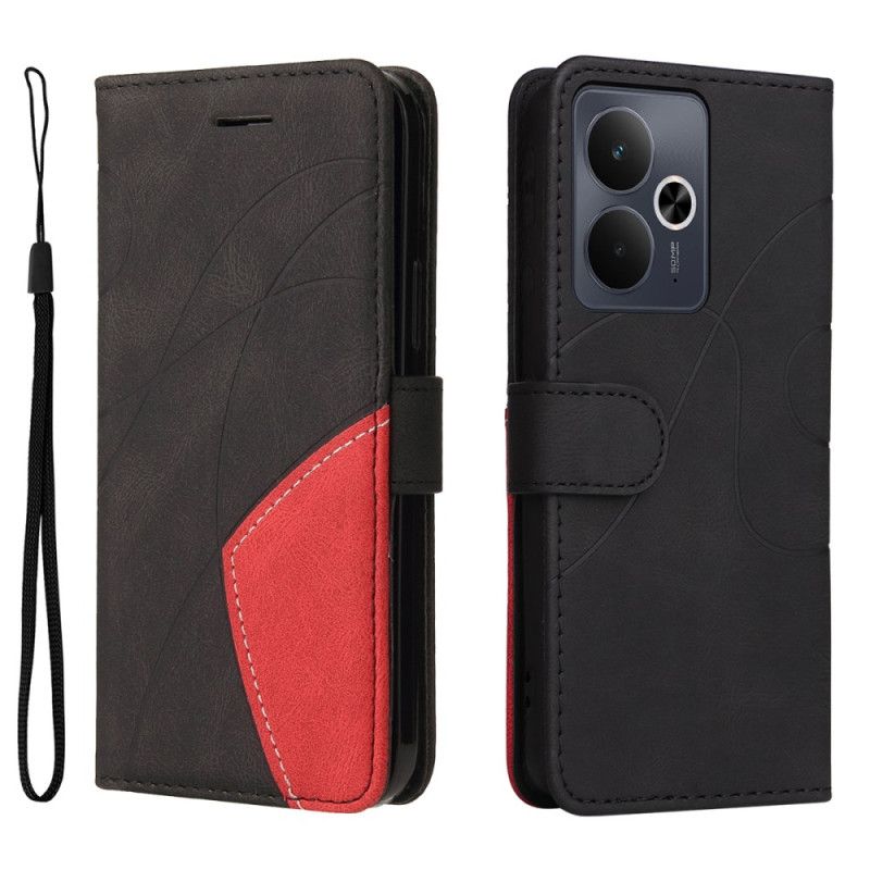 Folio Deksel Realme 14t 5g Tofarget Krusning