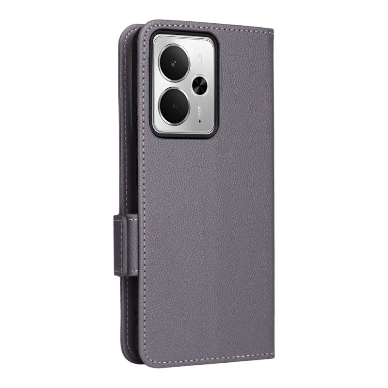 Folio Deksel Til Realme 14t 5g Litchi-tekstur Med Stropp