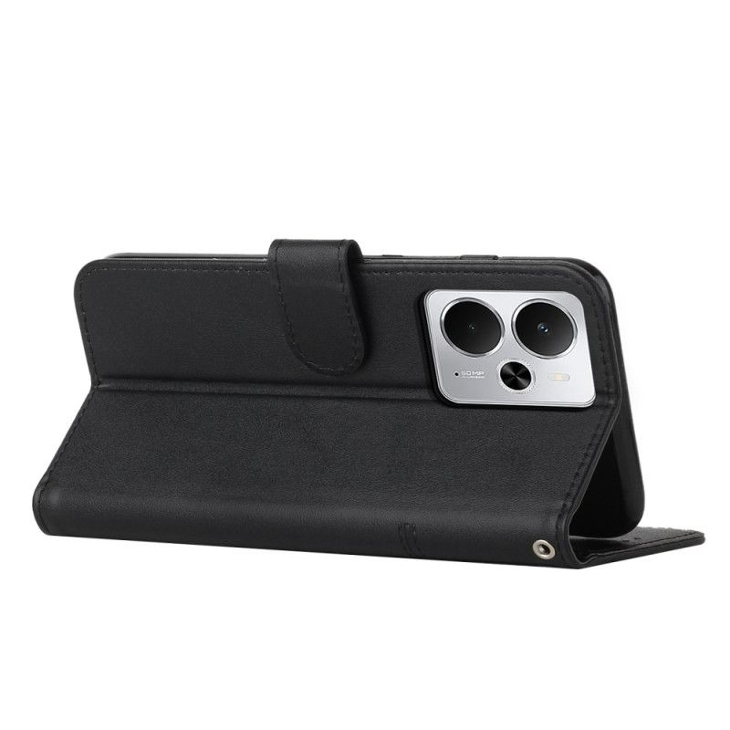 Lærdeksel Folio Deksel Realme 14t 5g Mobildeksel Forretningsstil