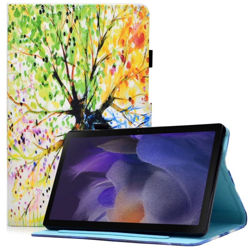 Folio Deksel Samsung Galaxy Tab A8 (2021) Akvarelltre