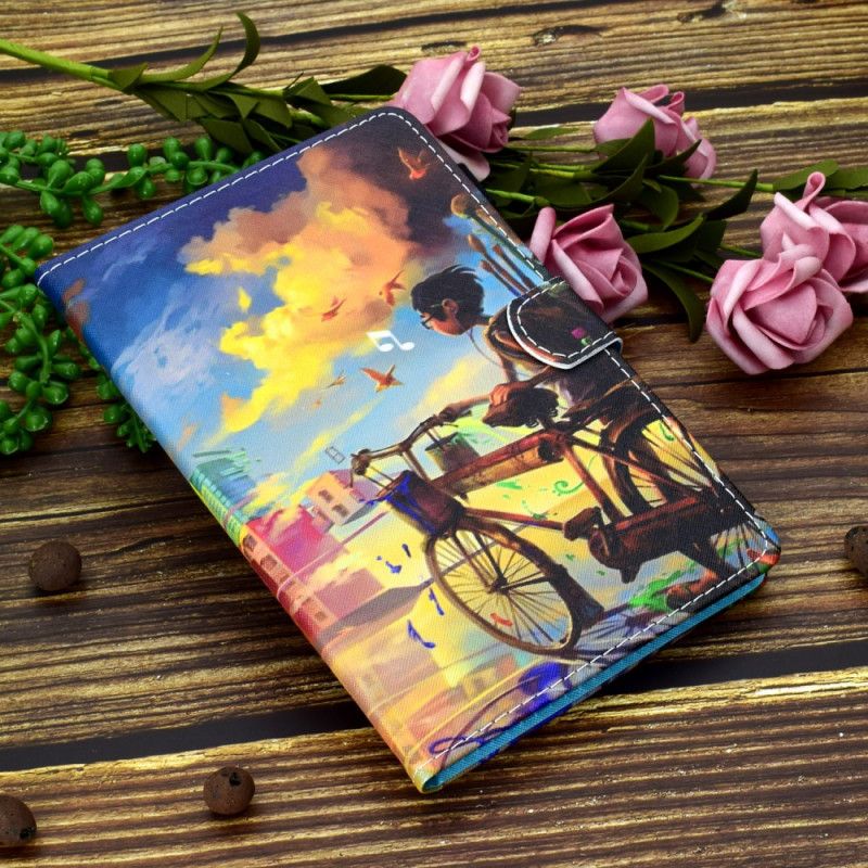 Folio Deksel Samsung Galaxy Tab A8 (2021) Sykkel Art
