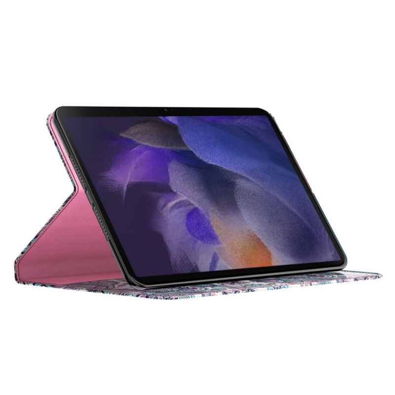 Lærdeksel Folio Deksel Samsung Galaxy Tab A8 Mobildeksel (2021) Paisley-mønster