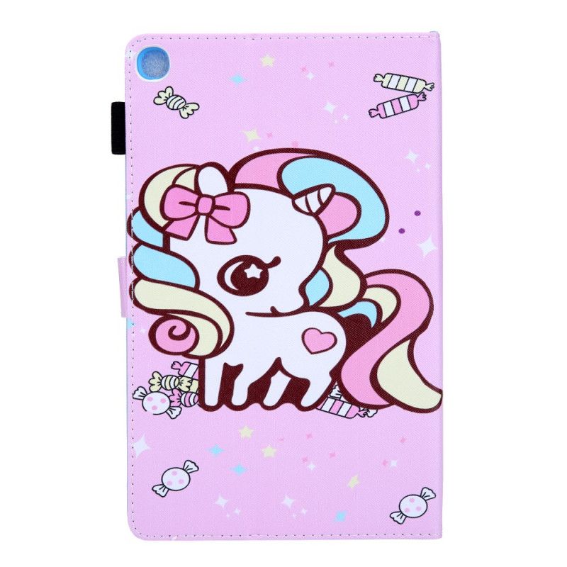Lærdeksel Folio Deksel Samsung Galaxy Tab A8 Mobildeksel (2021) Unicorn