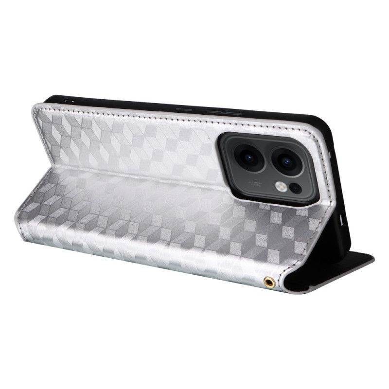 Folio Deksel Lær Oppo Reno 13f 4g / 5g / 13 Fs 5g 3d-diamanter