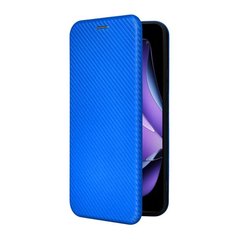 Folio Deksel Lær Oppo Reno 13f 4g / 5g / 13 Fs 5g Karbonfiber