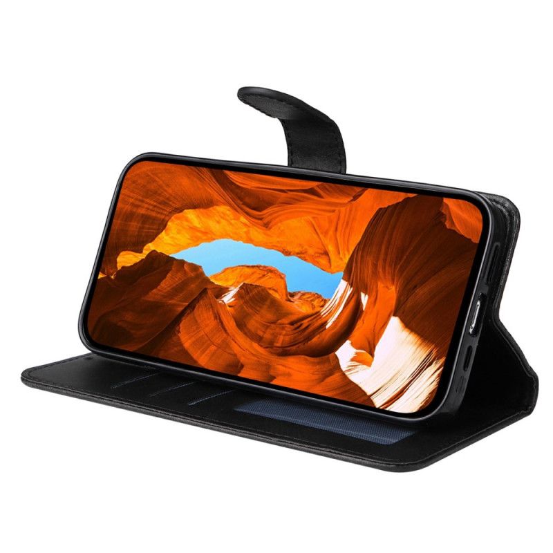 Folio Deksel Oppo Reno 13f 4g / 5g / 13 Fs 5g Ensfarget Kunstskinn Med Stropp Beskyttelse Deksel