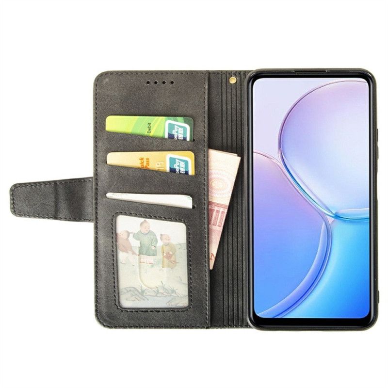 Folio Deksel Oppo Reno 13f 4g / 5g / 13 Fs 5g Idewei Striper Beskyttelse Deksel