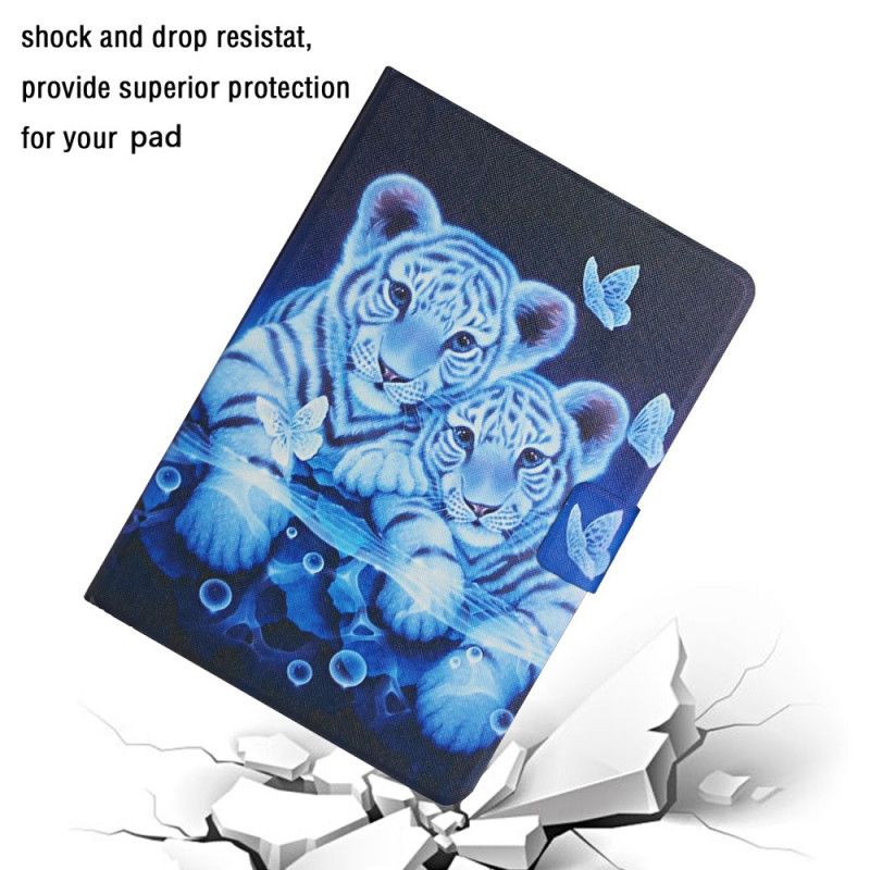 Folio Deksel Samsung Galaxy Tab S6 Lite Tigre Anti-fall