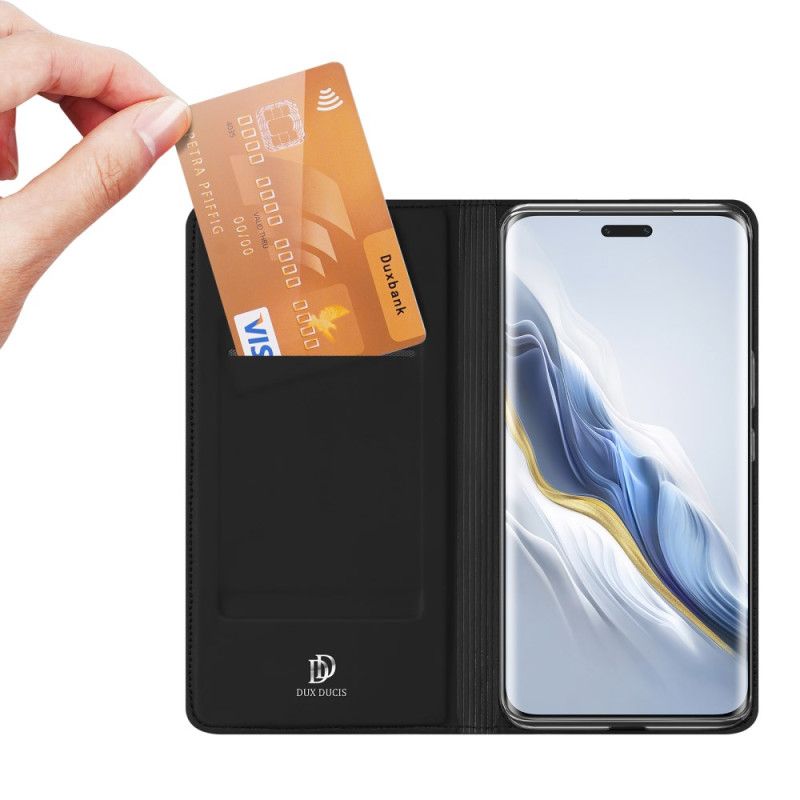 Folio Deksel Lær Honor Magic 6 Pro Mobildeksel Skin Pro Series Dux Ducis