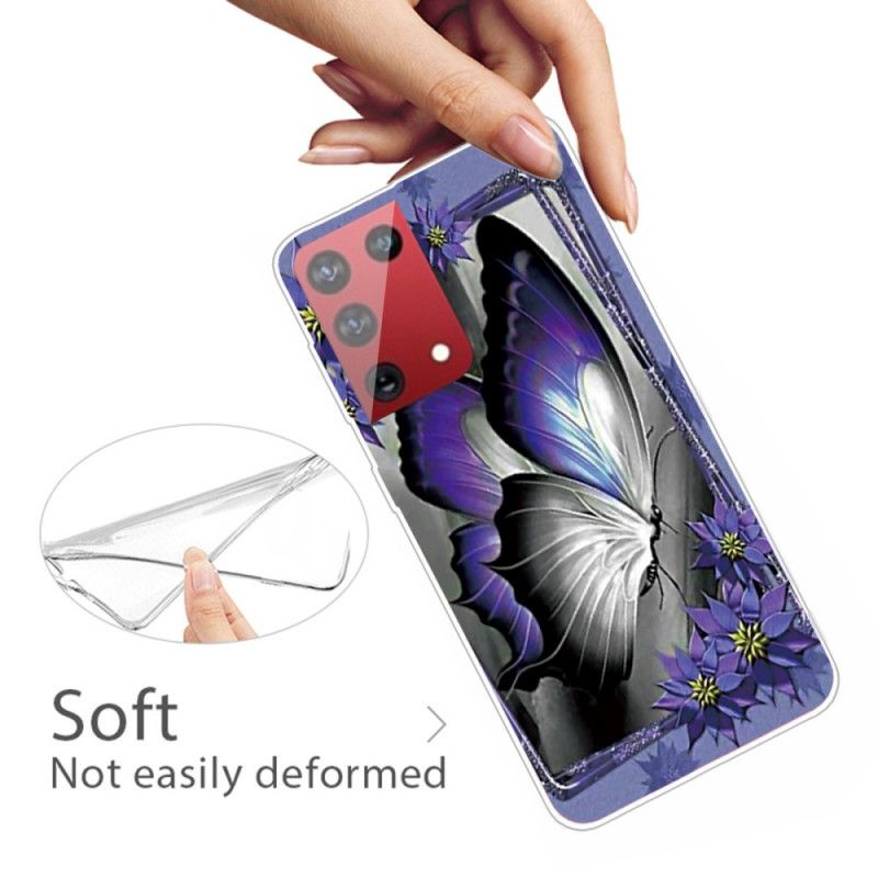 Deksel Samsung Galaxy S21 Ultra 5G Kongelig Sommerfugl