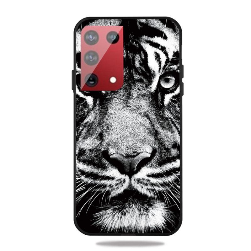 Deksel Samsung Galaxy S21 Ultra 5G Svart Og Hvit Tiger