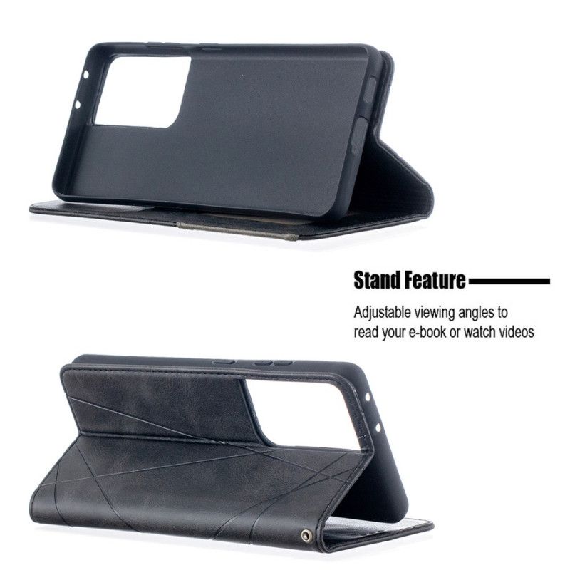 Folio Deksel for Samsung Galaxy S21 Ultra 5G Svart Artiststil
