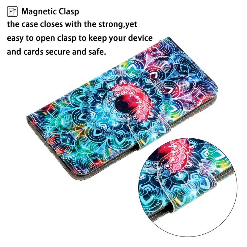 Folio Deksel Samsung Galaxy S21 Ultra 5G Prangende Tanga Mandala