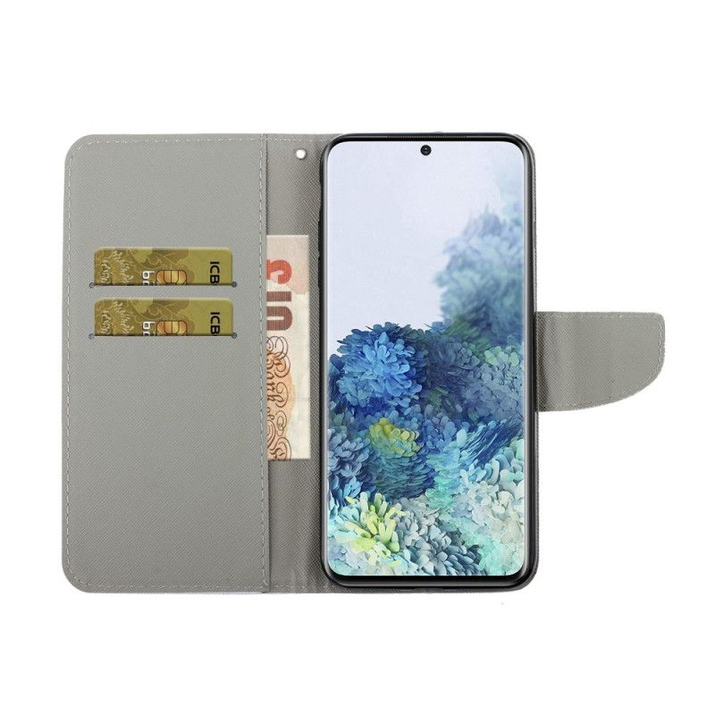 Folio Deksel Samsung Galaxy S21 Ultra 5G Prangende Tanga Mandala