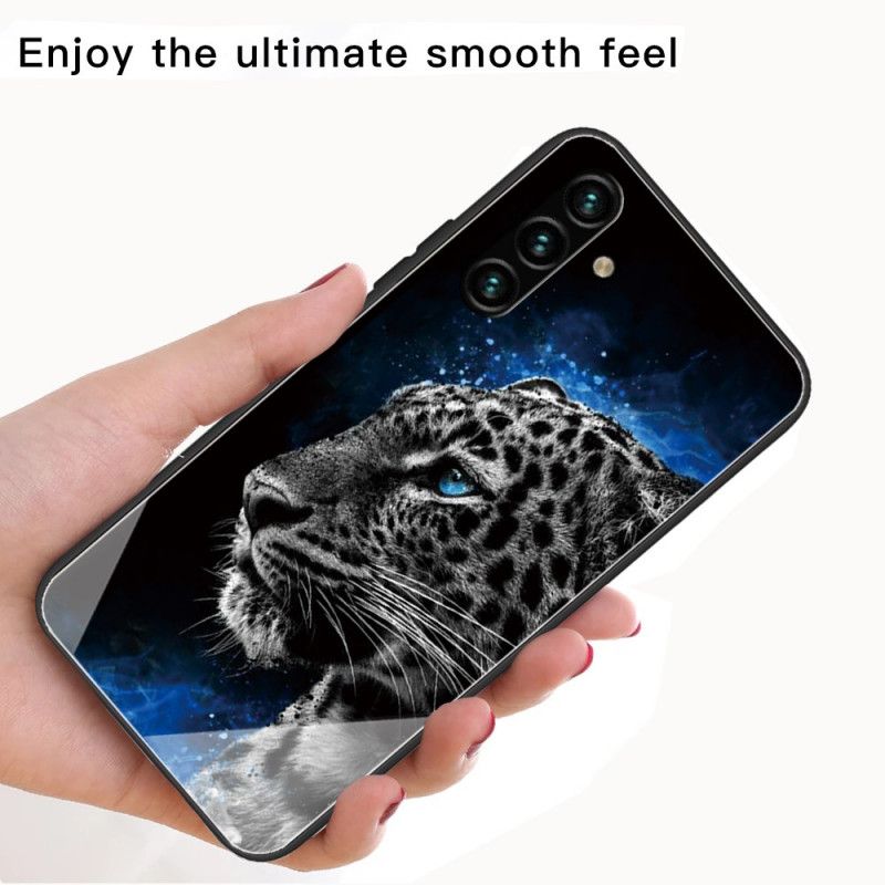 Deksel Samsung Galaxy A13 5g Mobildeksel Herdet Glass Feline Face