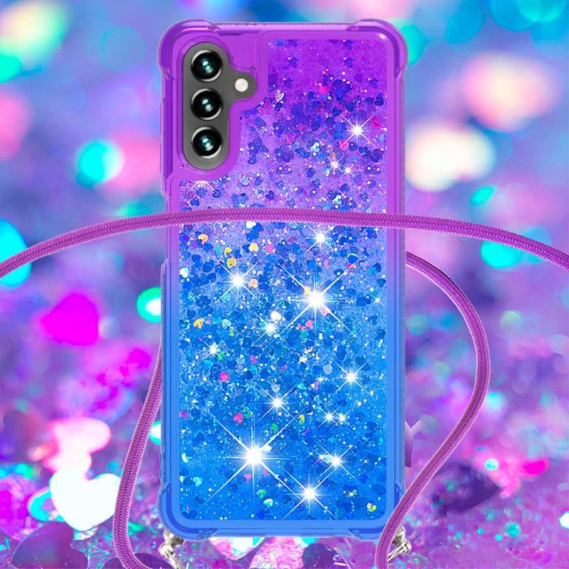 Deksel Samsung Galaxy A13 5g Mobildeksel Silikonglitter Og Ledning